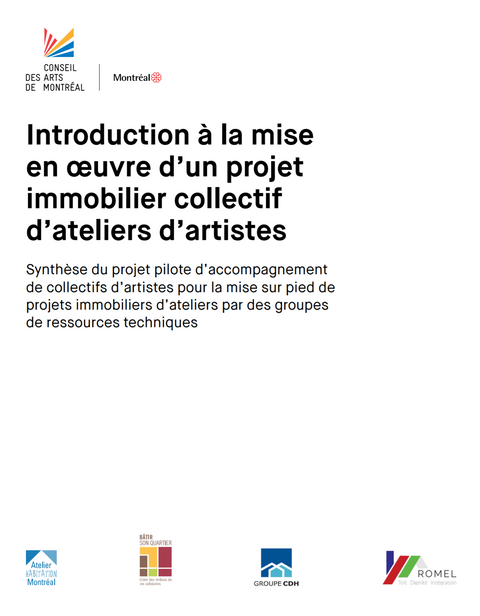 Guide d’introduction à la mise en œuvre d’un projet immobilier collectif d’ateliers d’artistes